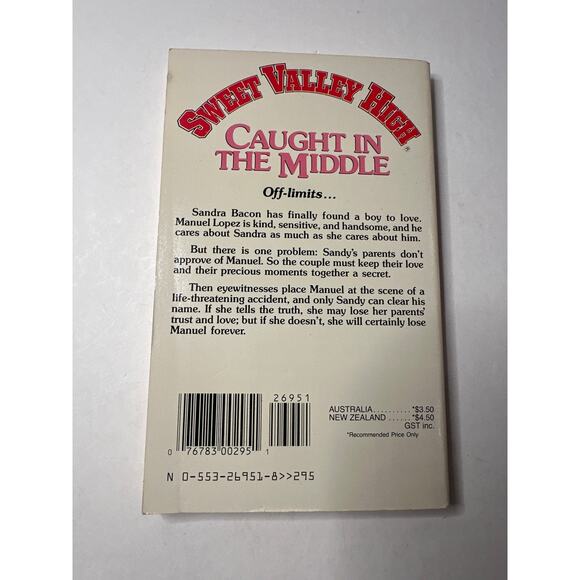 Sweet Valley High 1ST Edition First Print Book #42 Caught In The Middle Vintage - Picture 3 of 9